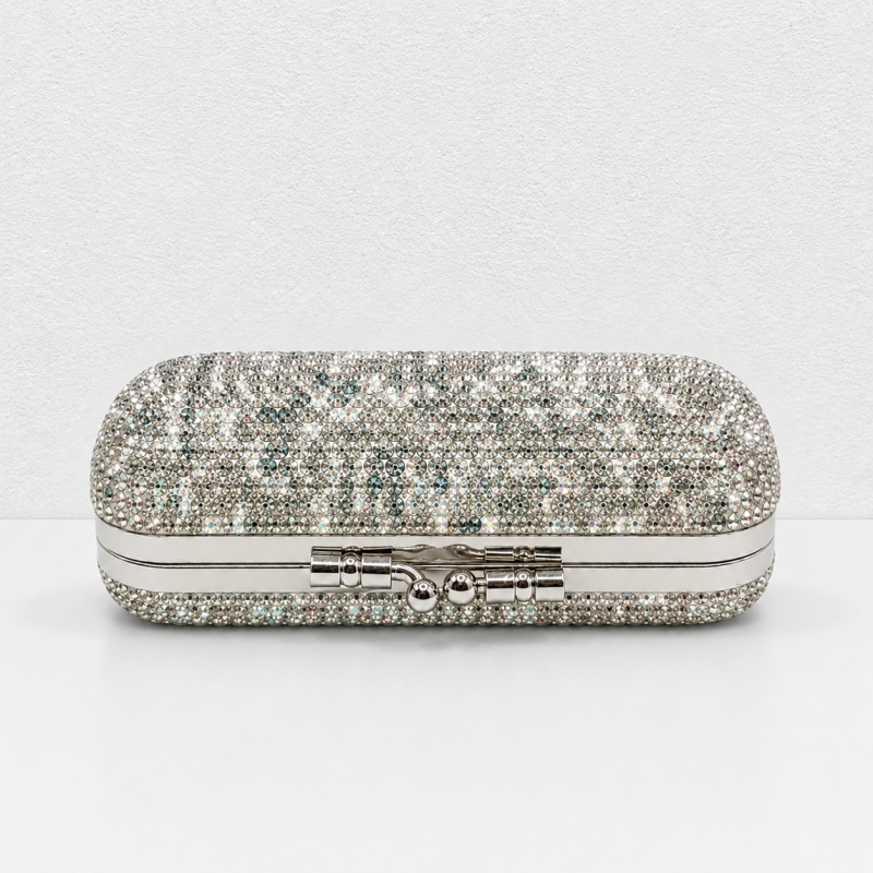 CouldNook Rhinestone Lipstick Case - Crystal Mirror Box