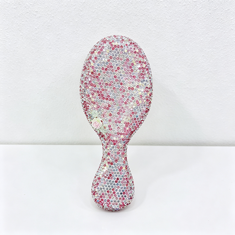 CloudNook Rhinestone Paddle Hair Brush‑Glitter Air Cushion Comb