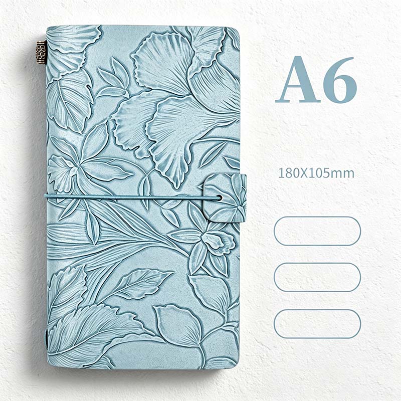 CouldNook A6 Floral Travel Notebook - Snap Closure Collection