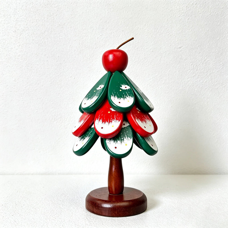 CouldNook Christmas Tree Trivet Set - Red and Green Layers