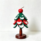 CouldNook Christmas Tree Trivet Set - Red and Green Layers