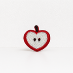 CouldNook Apple Star Embroidered Patch - Small Red Fruit Designs