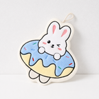 CouldNook Cartoon Coral Fleece Hand Towel‑Hanging Absorbent Cloth
