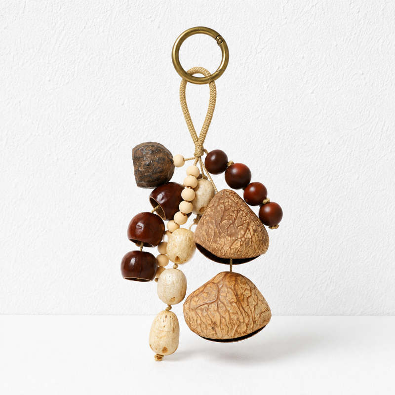 CouldNook Botanical Seed Bag Charm - Forest Nut Keychain