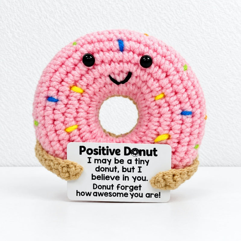 CouldNook Crocheted Character Doll - Textured Shapes And Little Message Cards