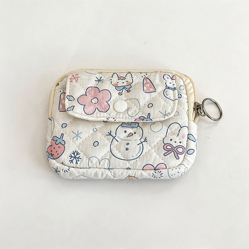 CloudNook Floral Print Coin Purse‑Multi‑Pattern Card Wallet