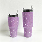 CouldNook 20/30oz Bling Rhinestone Car Tumbler - No Handle, Black Lid