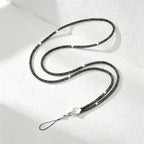 CouldNook Rhinestones Set Crossbody Phone Strap with Heart-Shaped Links