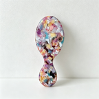 CouldNook Patterned Oval Hair Brush - Handheld Grip Profile