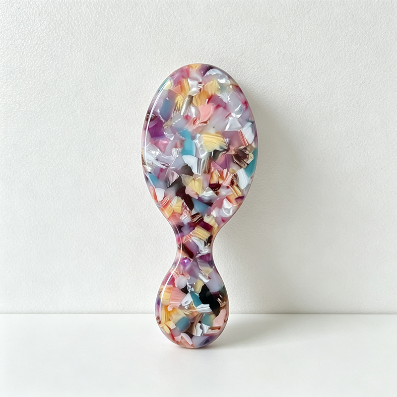 CouldNook Patterned Oval Hair Brush - Handheld Grip Profile
