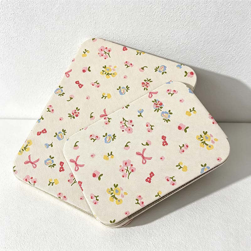 CouldNook Folding Tabletop Mirror - Floral Character Cover Options