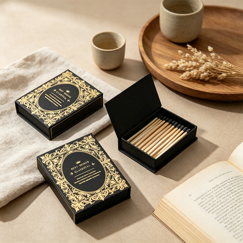 CouldNook Vintage Book Style Matchbox Wooden Matches Home Accent