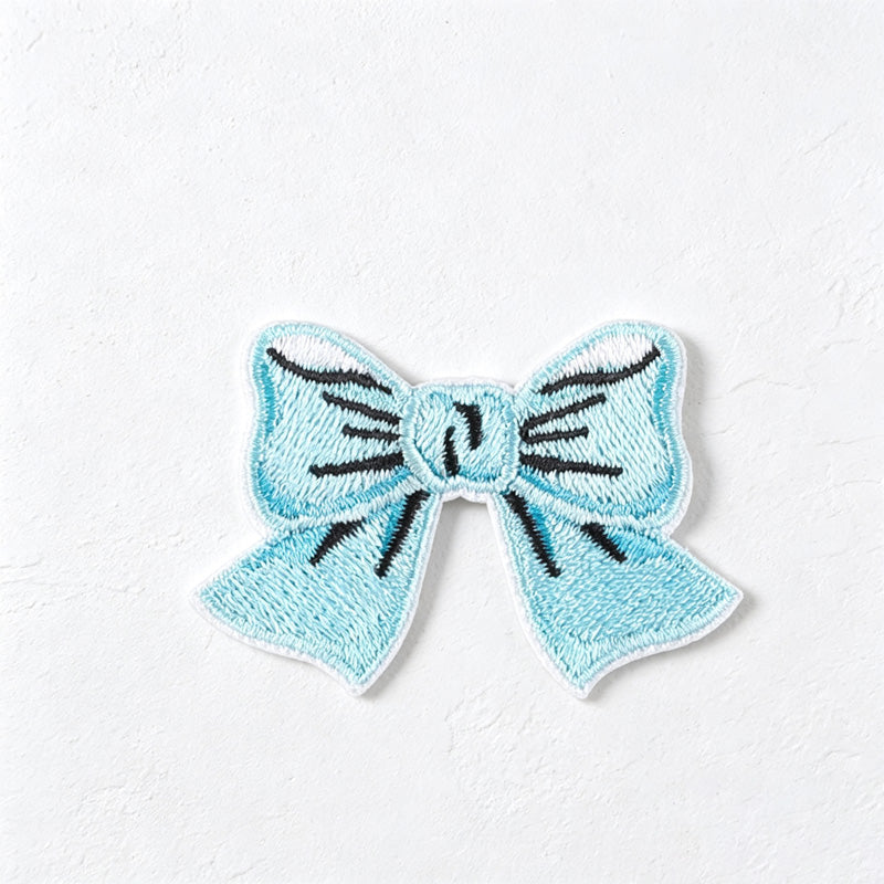 CouldNook Bow Embroidered Patch - Assorted Colors and Shapes