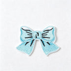 CouldNook Bow Embroidered Patch - Assorted Colors and Shapes