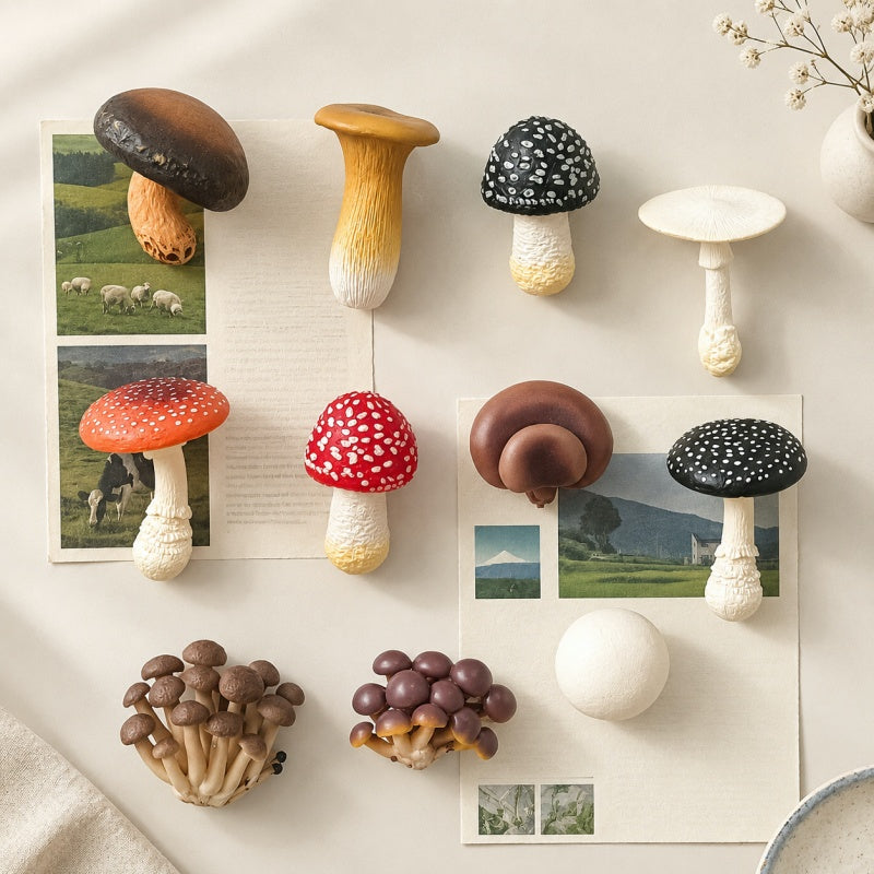 CouldNook Realistic Mushroom Magnet - Sculpted Woodland Forms Accent
