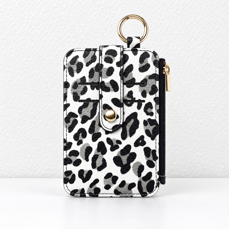 Card Wallet - ID Window and Side Zipper Pocket