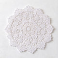 CouldNook Round Lace Table Mat - Floral Openwork And Decorative Edges