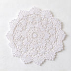 CouldNook Round Lace Table Mat - Floral Openwork And Decorative Edges