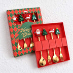 CouldNook Christmas Cutlery Set - Character Tops and Decorative Charm Designs