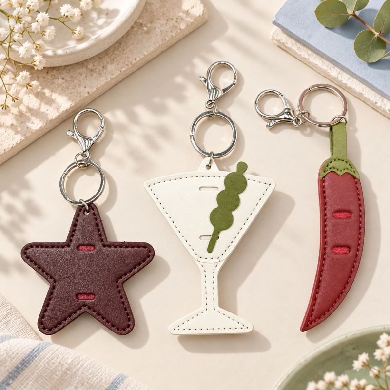 CouldNook Glasses Holder Charm - Stitched Shapes and Playful Everyday Motifs