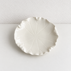 CouldNook Lotus Leaf Dessert Plate - Ruffled Edge