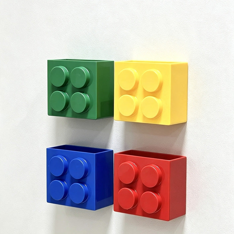 CloudNook Brick‑Shaped Storage Bin‑Magnetic Wall Organizer