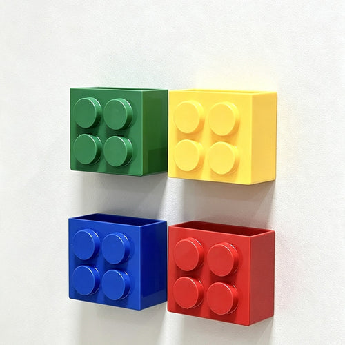 CloudNook Brick‑Shaped Storage Bin‑Magnetic Wall Organizer