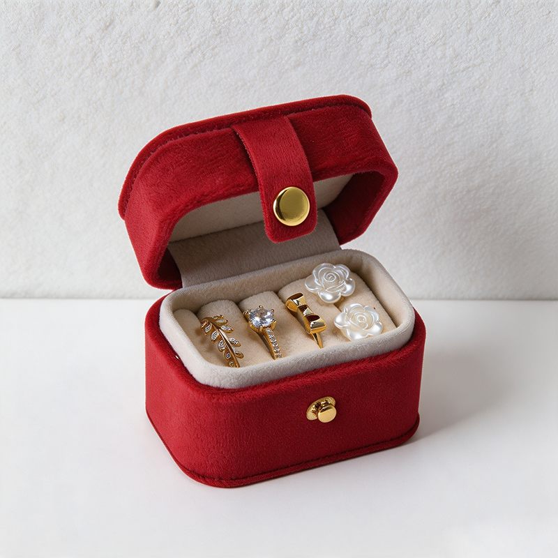 CouldNook Color Block Cube Jewelry Case - Easy Home Organizer
