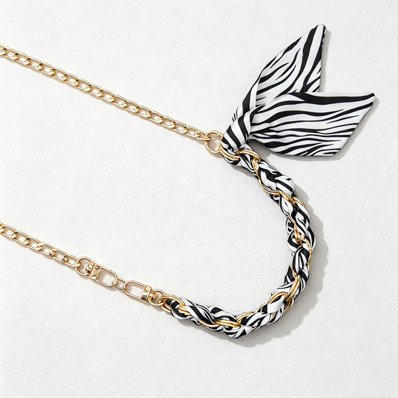 CloudNook Scarf Chain Phone Wrist Strap‑Braided Anti‑Lost Lanyard