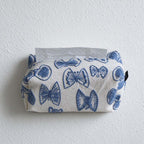 CouldNook Decorative Embroidered Tissue Cover - Stitched Motifs And Top Opening