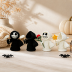 CouldNook Halloween Yarn Reaper Doll - Hooded Figure and Props