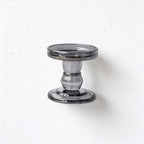 CouldNook Glass Pedestal Candle Holder - Tiered Stem And Separate Candle Options