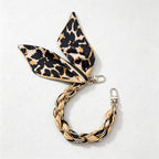CouldNook Khaki Pattern Phone Wrist Strap - Monochrome Braided Scarf Loop