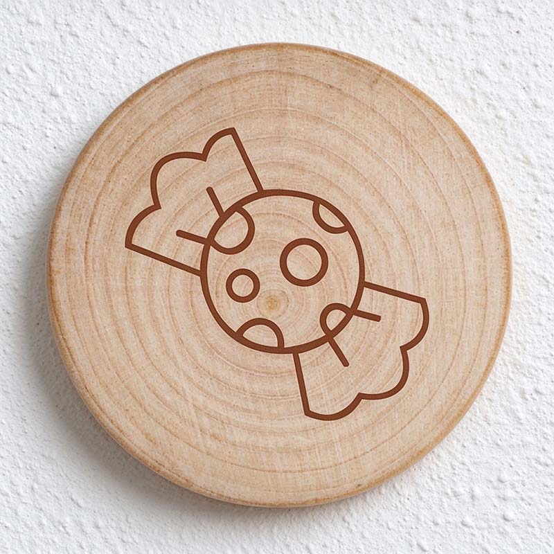 CouldNook Magnetic Bottle Opener - Printed Wood Disc