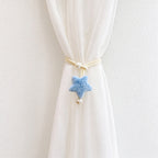 Star Curtain Tieback with Pearl-Like Bead Details