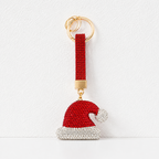CouldNook Christmas Rhinestone Keychain - Festive Snowman Charm