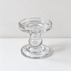 CouldNook Decorative Glass Candle Holder - Sculpted Shapes