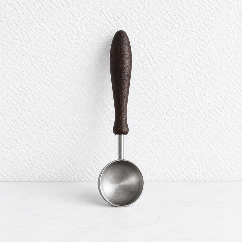 Measuring Scoop - Rounded Steel Bowl and Tapered Handle
