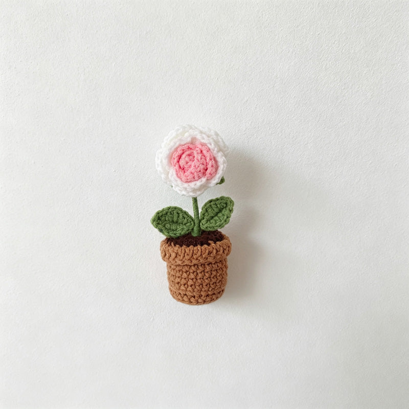 CouldNook Yarn Flower Planter Ornament - Fifteen Bloom Designs