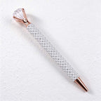 CouldNook Faceted Top Ballpoint Pen - Beaded Barrel And Open Prongs