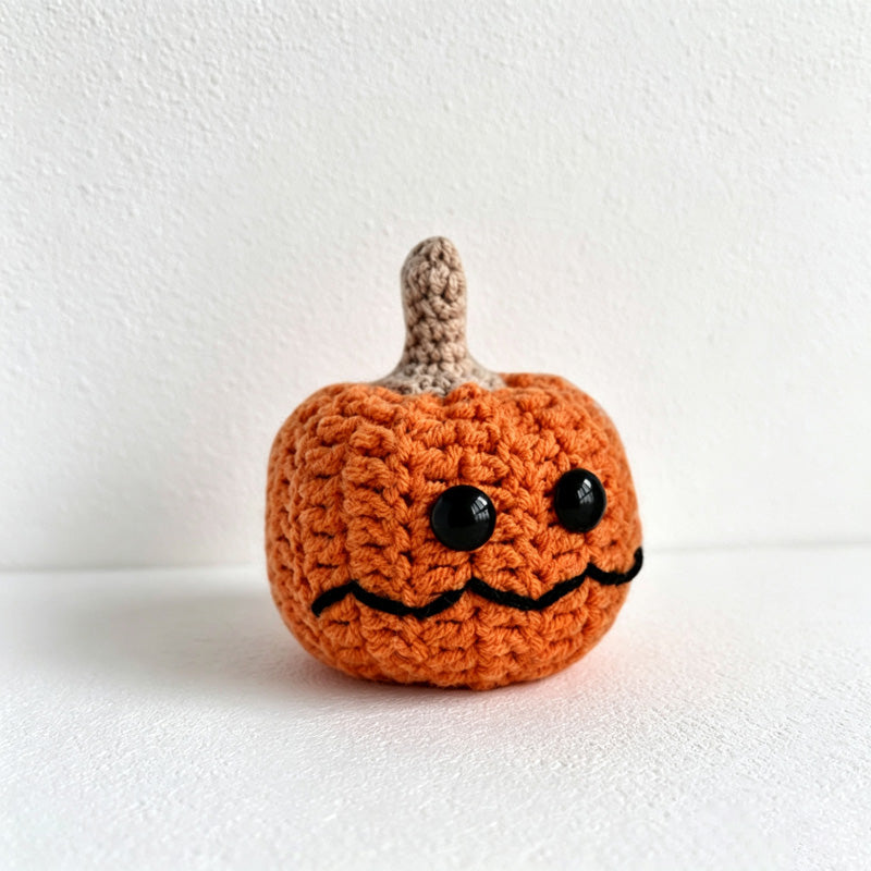 CouldNook Yarn Halloween Pumpkin Doll Ornament - Assorted Character Variations