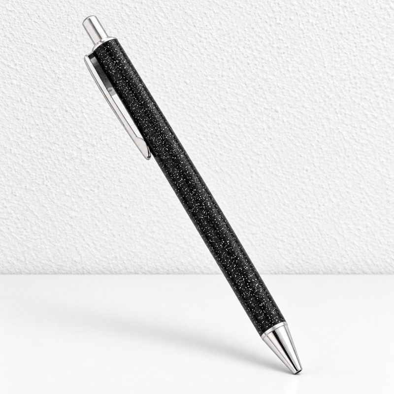 CouldNook Metal Ballpoint Pen - Glitter Finishes and Slim Clip