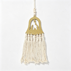 CloudNook Nativity Bell Ornament‑Boho Tassel Wall Decor