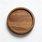 CouldNook Wooden Coaster Holder Set - Six Round Pieces