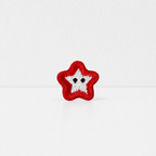 CouldNook Apple Star Embroidered Patch - Small Red Fruit Designs