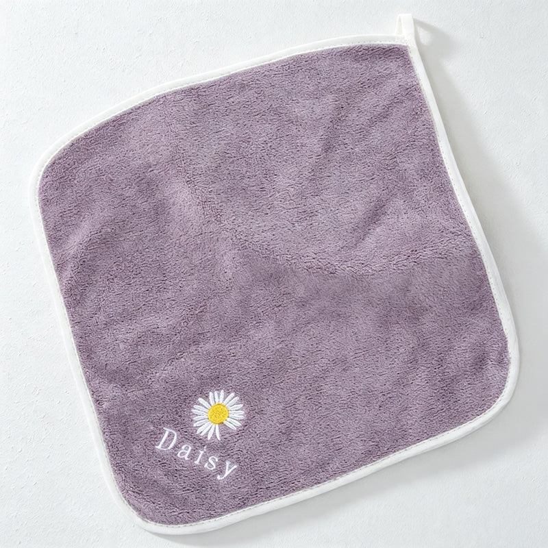 CouldNook Daisy Hand Towel - Soft Square Hanging Cloth