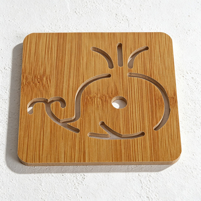 CouldNook Bamboo Openwork Trivet - Nine Decorative Shaped Designs