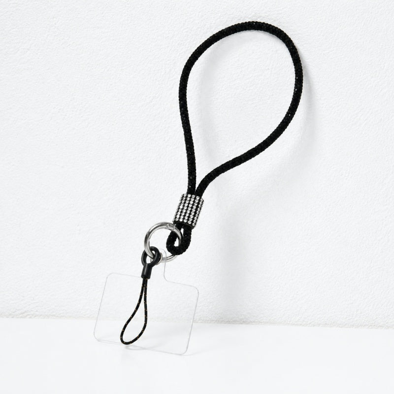 CouldNook Knotted Rhinestone Phone Wrist Strap - Clear Tether Tab