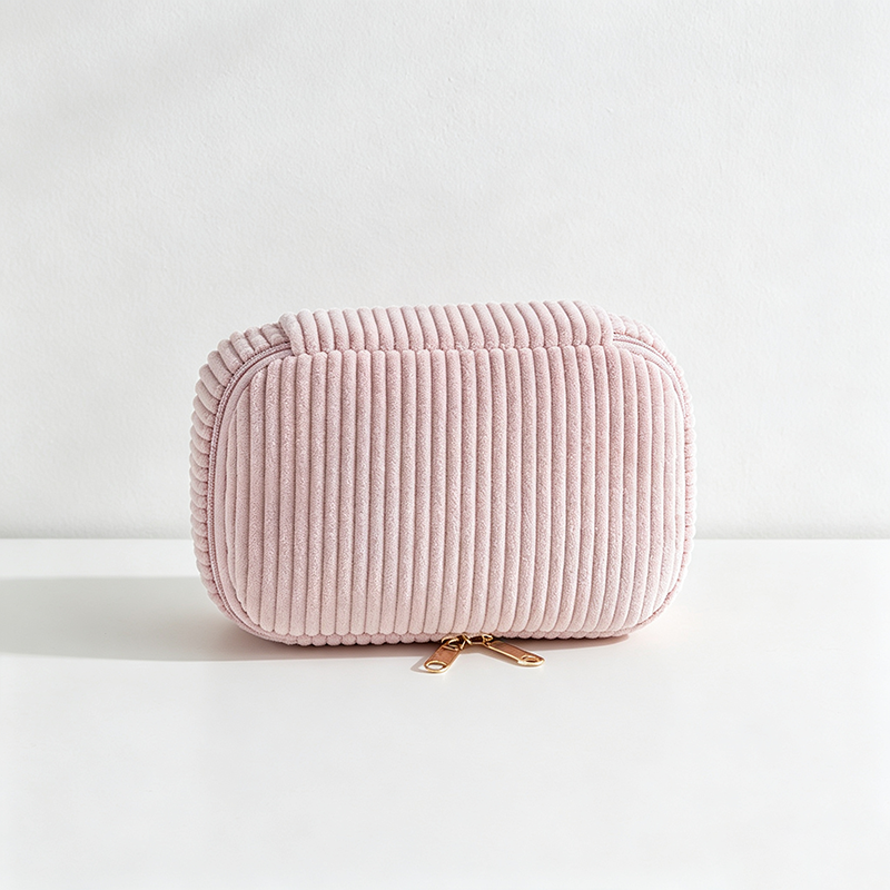 CouldNook Corduroy Cosmetic Bag - Vanity Storage Accent