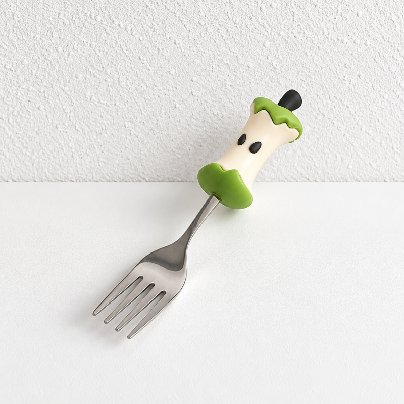 Apple Core Utensil - Sculpted Handle and Seed Details